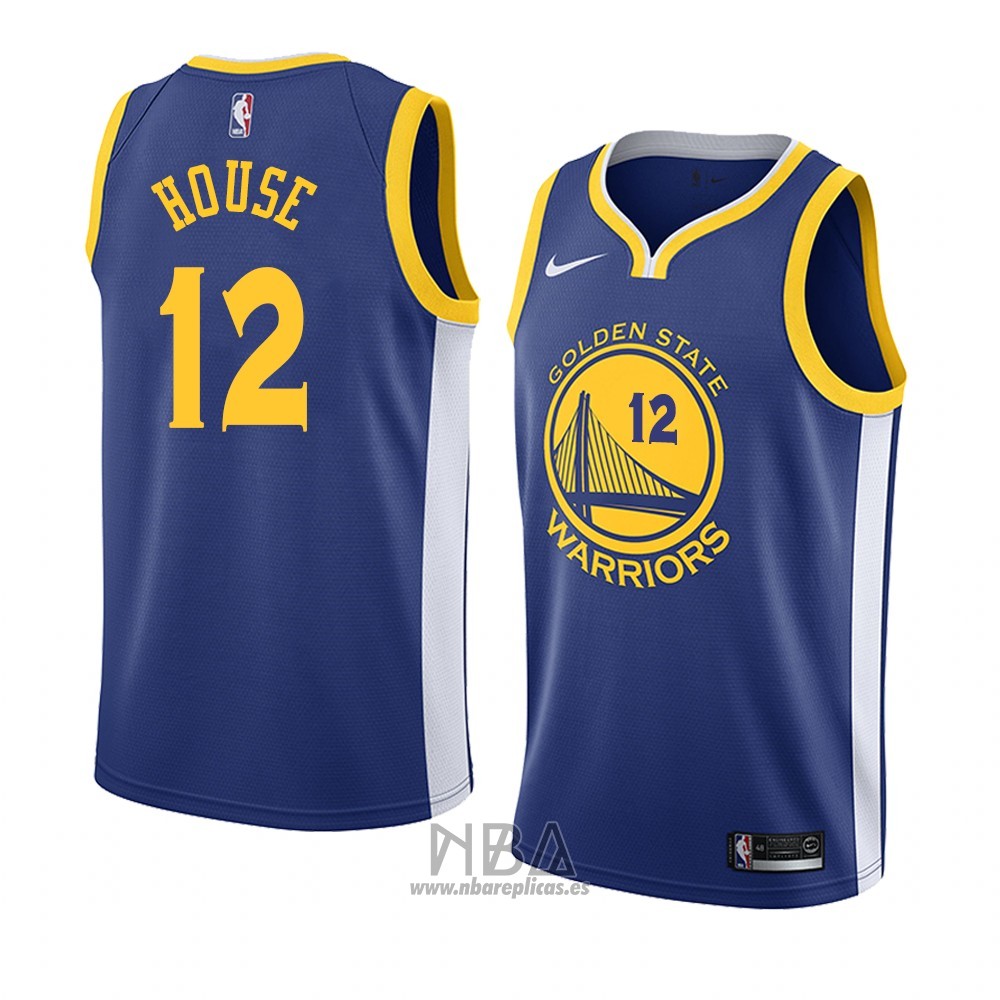 Camiseta Golden State Warriors Danuel House NO 12 Icon 2018 Azul